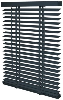 Intensions Wooden Venetian Blind 120x175cm - Flint Grey.